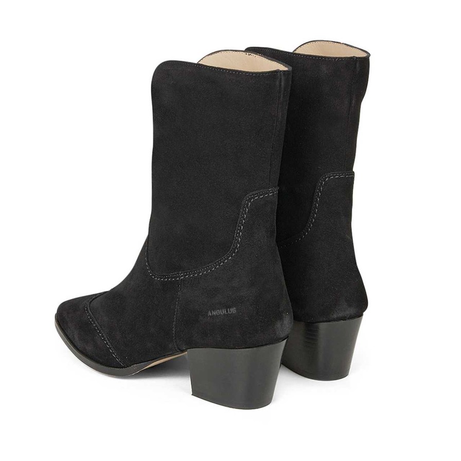 Shoes Angulus | Cowboy Boots Black