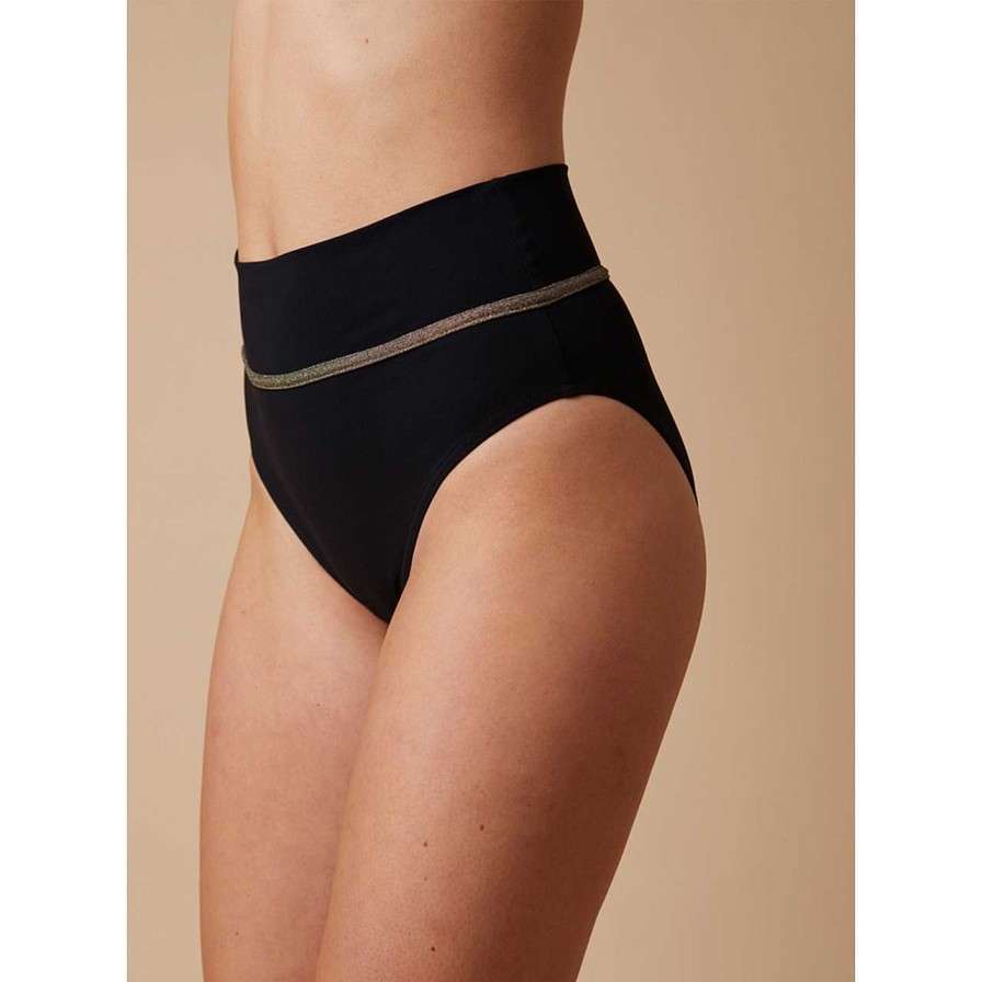 Clothing Paula | Stromboli Black Gold Bikini Bottom