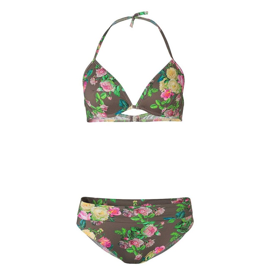 Clothing Paula | Stromboli Bikini Olive Roses