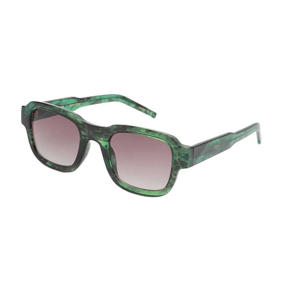 Accessories A.Kjaerbede | Halo Sunglasses Green Marble Transparent