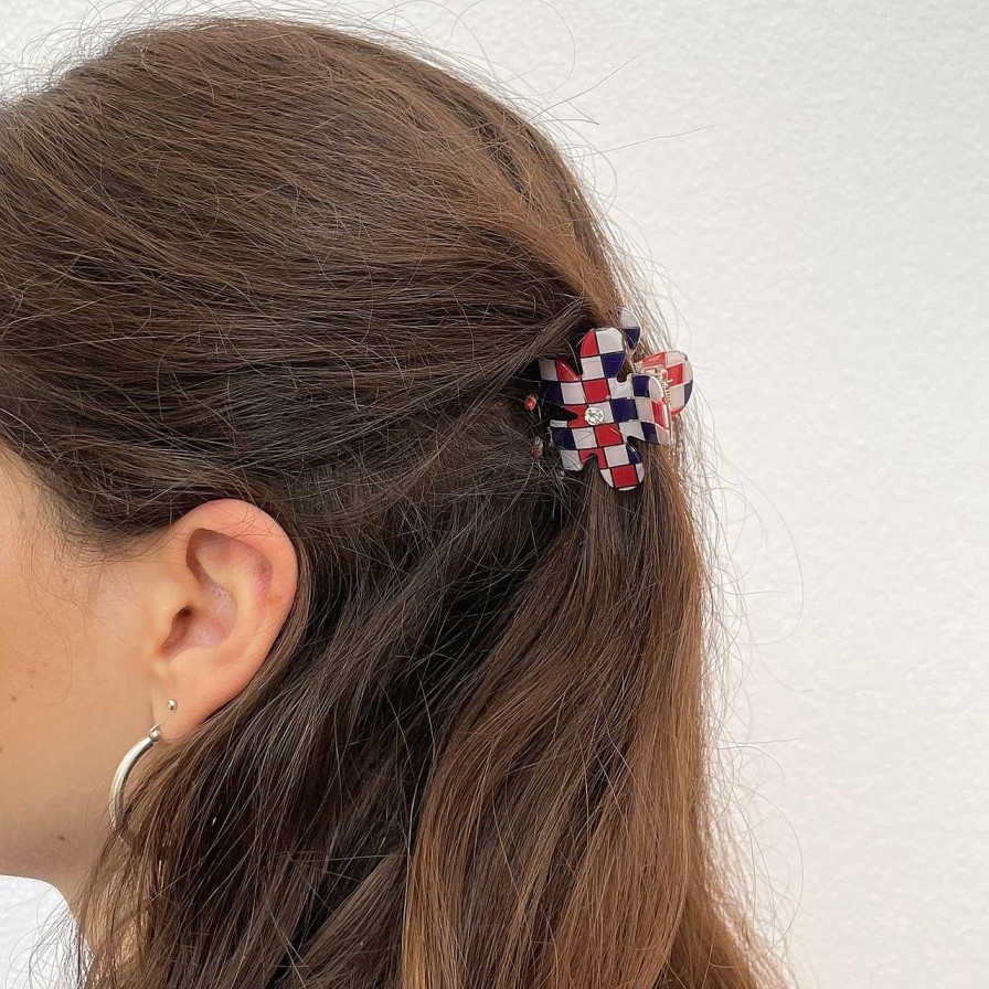 Accessories J'adore | Lola Fleur Hair Clip Rouge