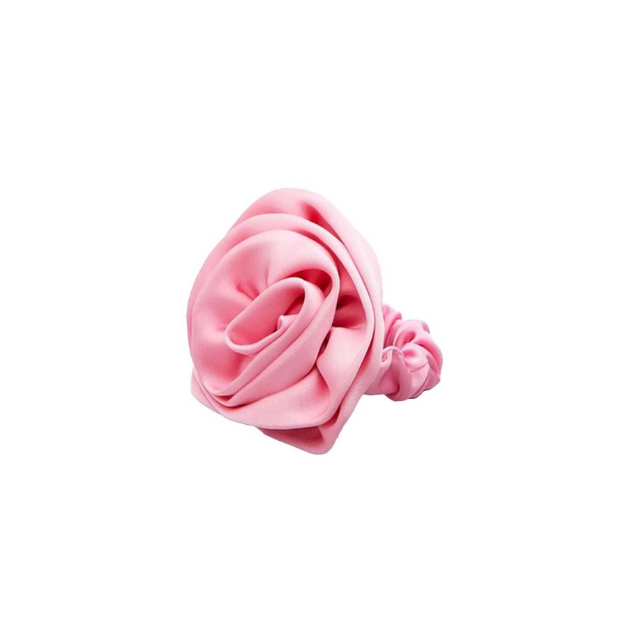 Accessories Becksöndergaard | Satin Flower Hair Tie Hot Pink