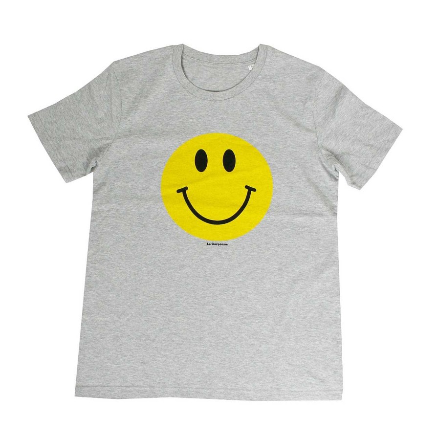 Clothing La Garçonne Vetements | Happy Day T-Shirt Light Gray