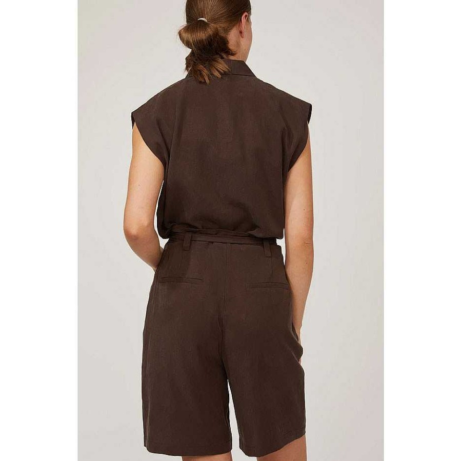 Clothing Just Female | Priva Shorts Dark Oak