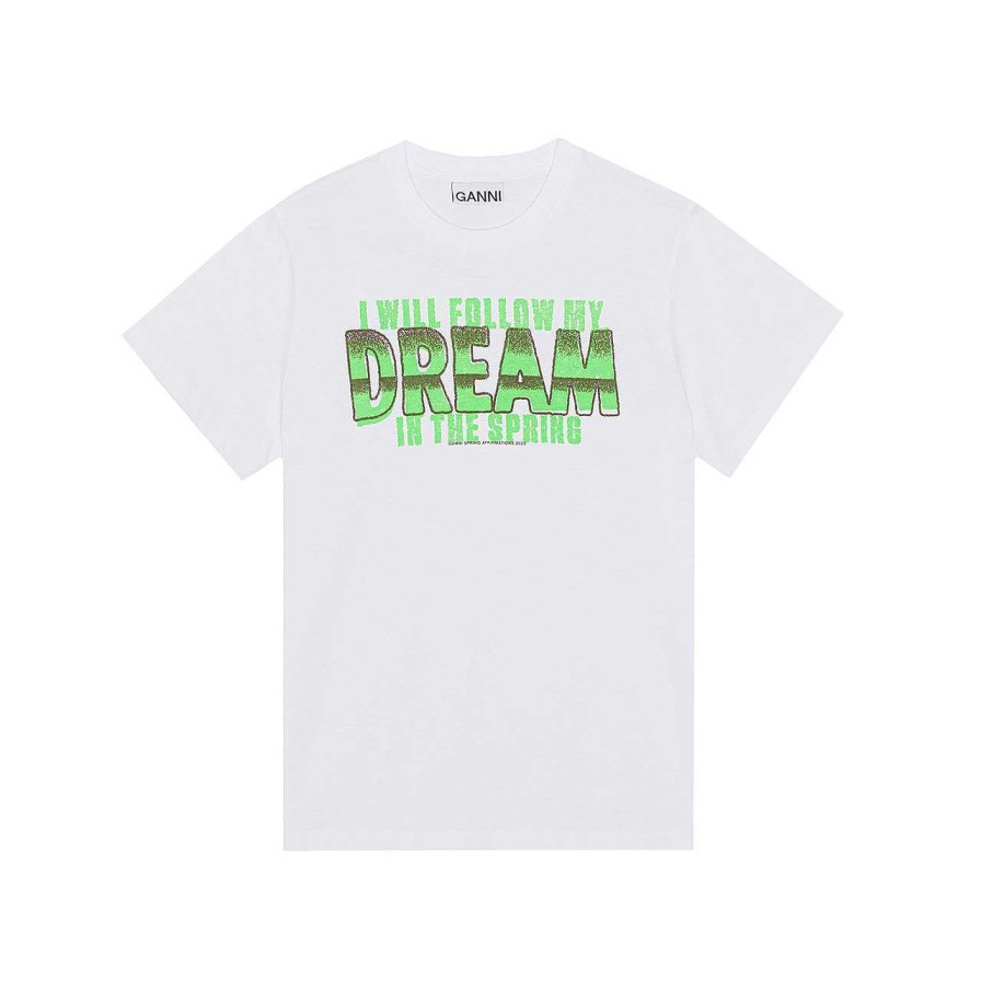 Clothing Ganni | Dream T-Shirt Bright White