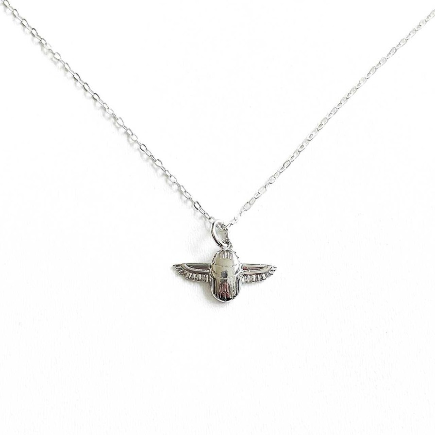 Accessories Atelier Coquet | Beetle Necklace Silver