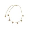 Accessories La Garçonne Bijoux | Tree Of Life Anklet Stainless Steel Gold