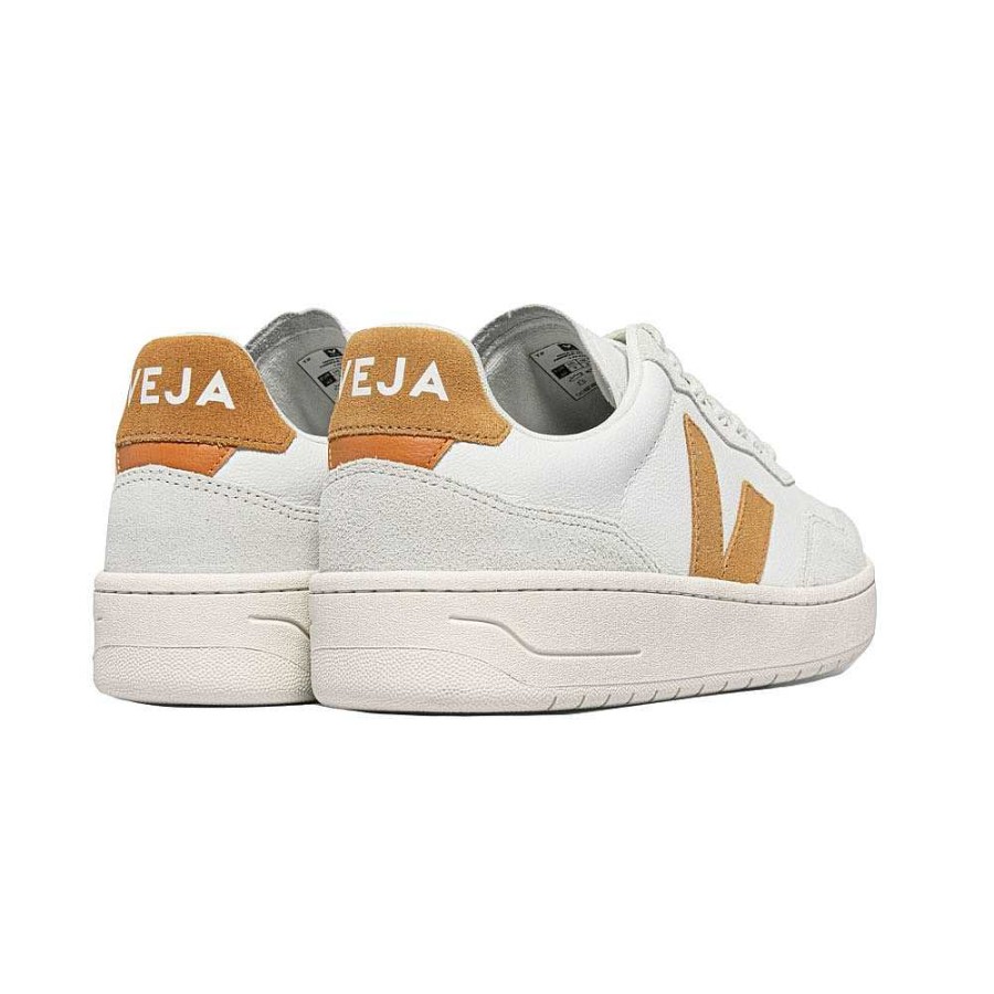 Shoes Veja | V-90 Leather Sneaker Extra White Umber