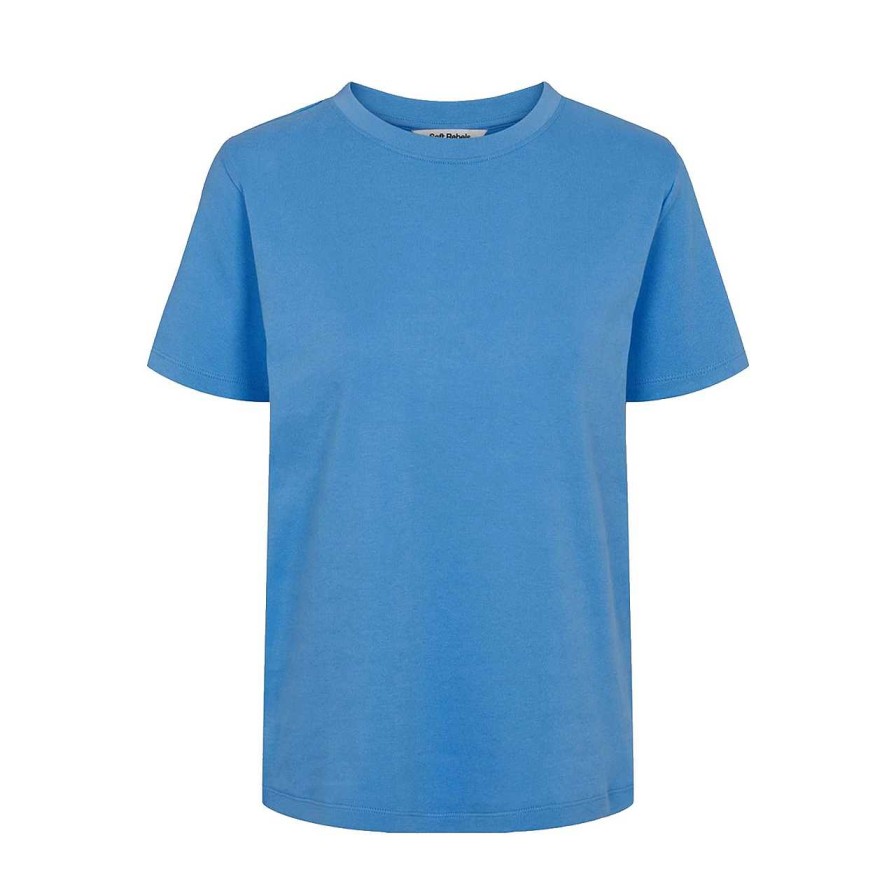 Clothing Soft Rebels | Hella T-Shirt Azure Blue