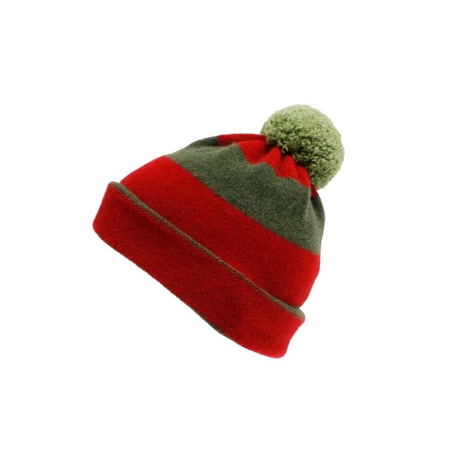 Accessories La Garçonne Accessoires | Wool Hat Green Bordeaux