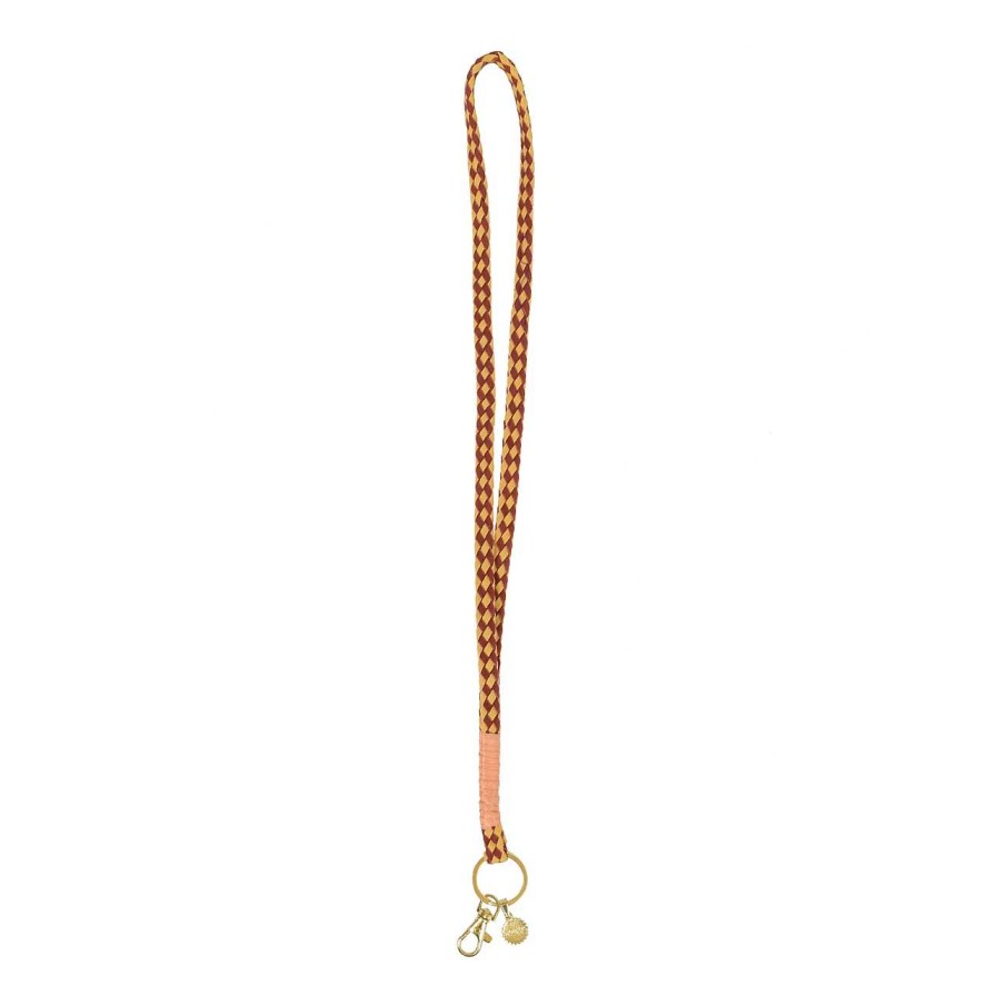 Accessories La Garçonne Accessoires | Lanyard Yellow Brown