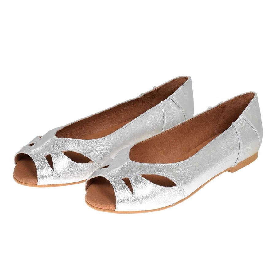 Shoes La Garçonne | Veronica Sandals Metallic Plata