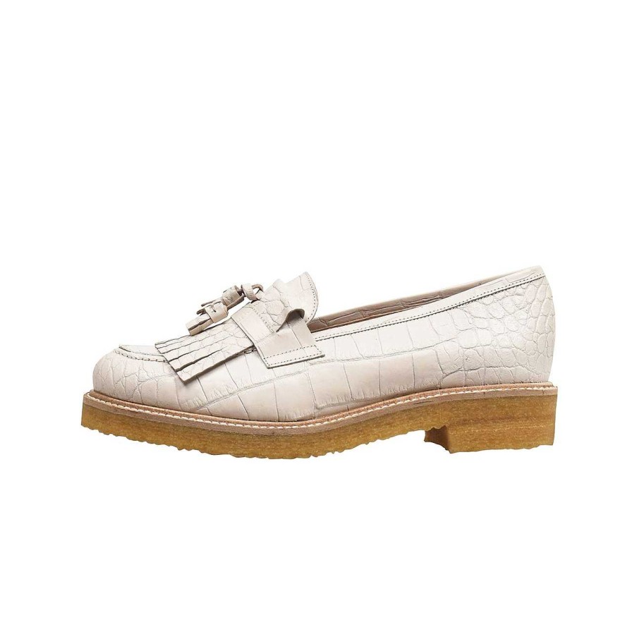 Shoes La Garçonne | Loafers A5058 Bone