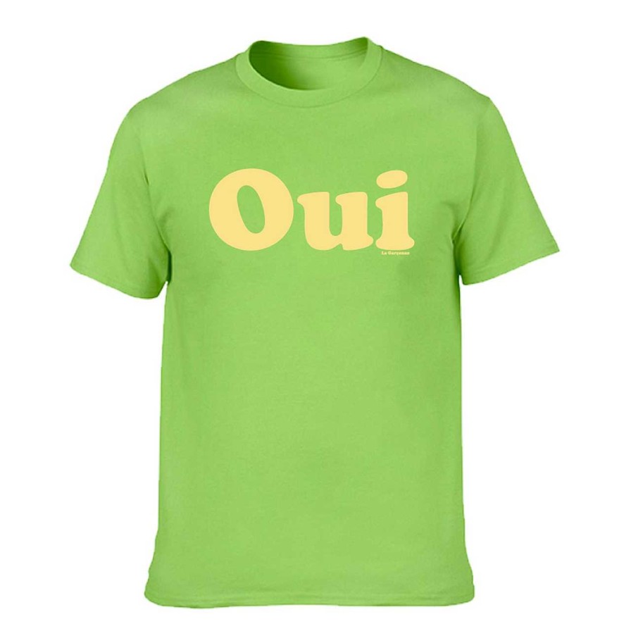 Clothing La Garçonne Vetements | Oui Logo T-Shirt Light Green