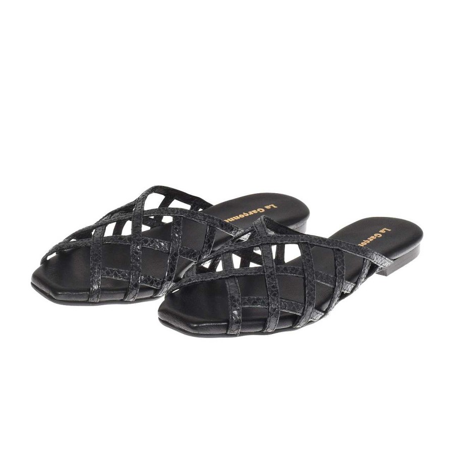 Shoes La Garçonne Sale | Babouline Sandals Arlequin Negro