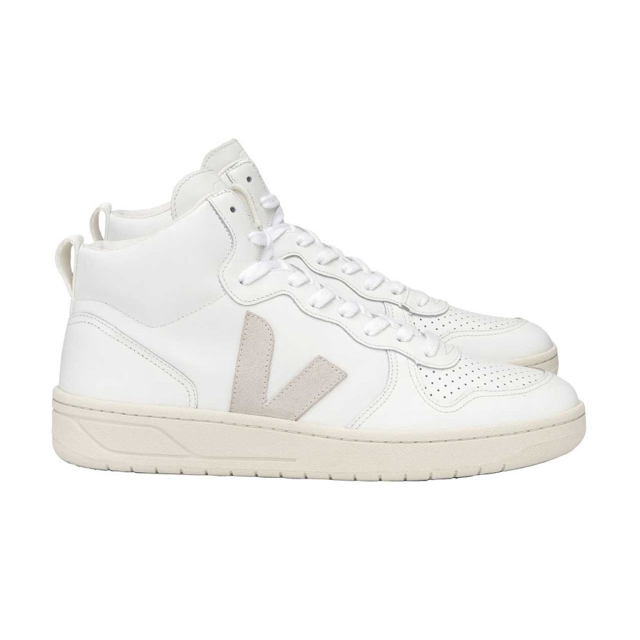 Shoes Veja | V-15 Leather Sneaker Extra White Natural