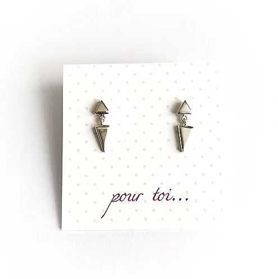 Accessories Atelier Coquet | Celia Silver Stud Earrings