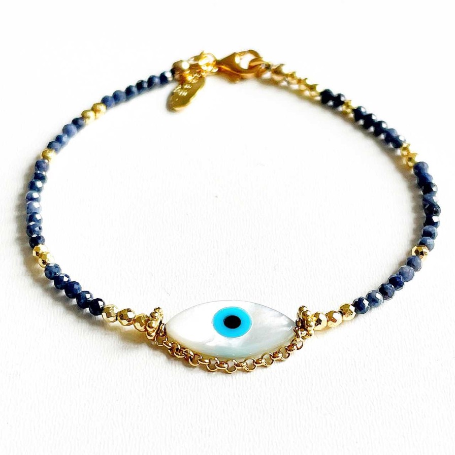 Accessories Atelier Coquet | Sapphire Bracelet With Eye