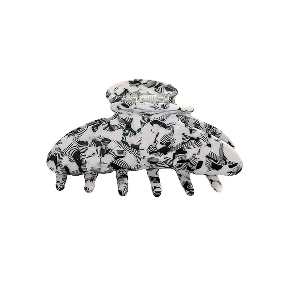 Accessories Voila | Speckle Hair Clip Petite Zebra