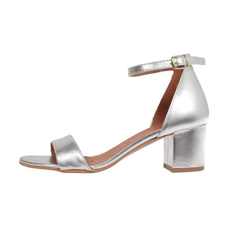 Shoes La Garçonne | Catherine Heels Galaxy Plata