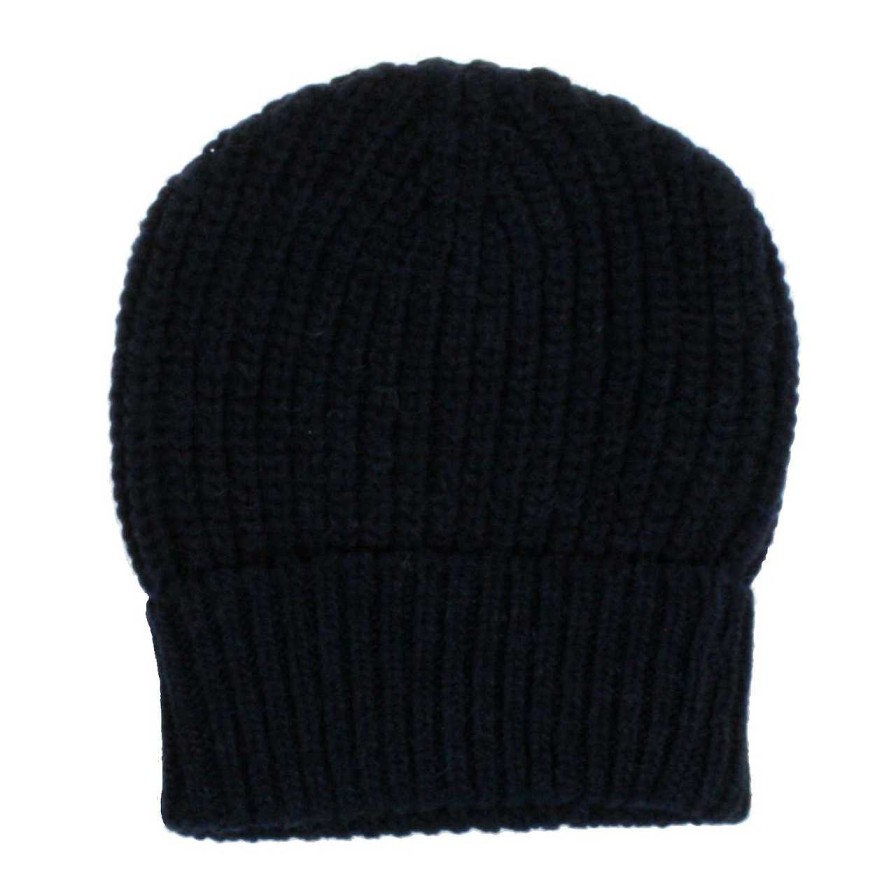 Accessories Riviera Cashmere | Merino Knitted Hat Navy