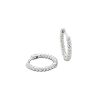 Accessories Philippa Studios | Twisted Hoops Medium Earrings Silver