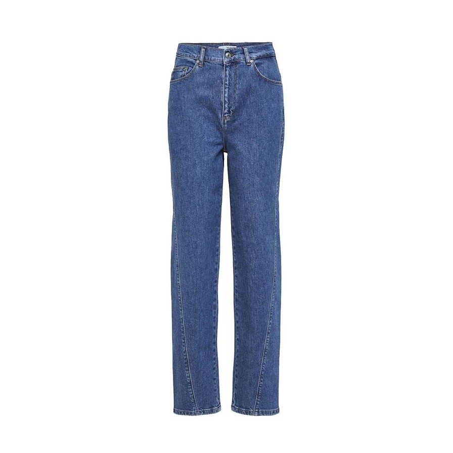 Clothing Selected Femme | Naomi Jeans Medium Blue Denim