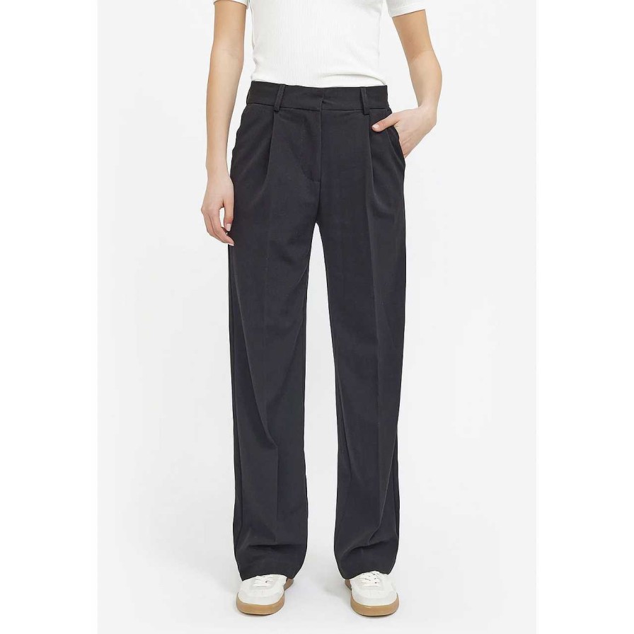 Clothing Soft Rebels | Vilja Widwaist Loose Pant Black