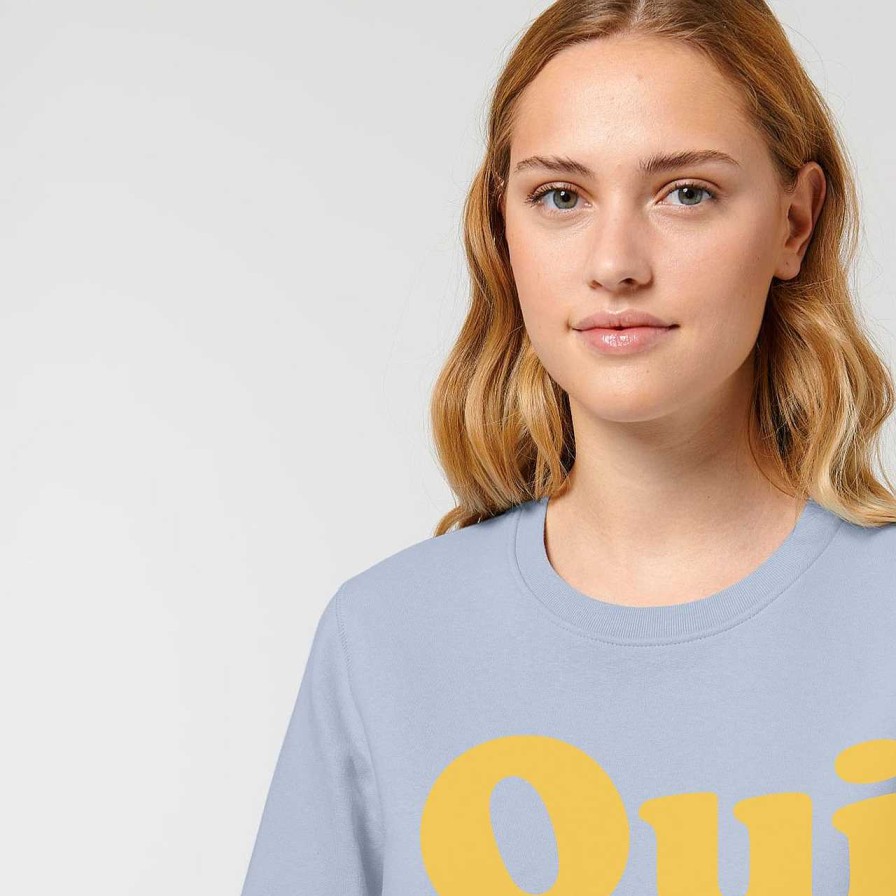 Clothing La Garçonne Vetements | Oui Sweater Serene Blue