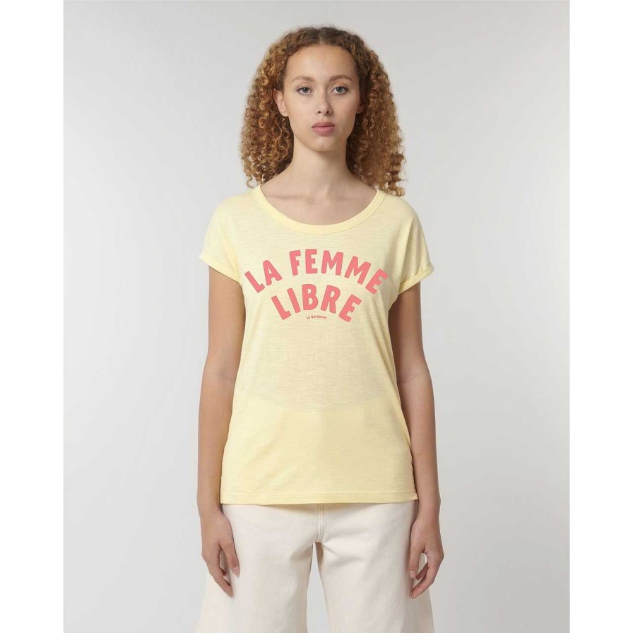 Clothing La Garçonne Vetements | La Femme Libre T-Shirt Butter