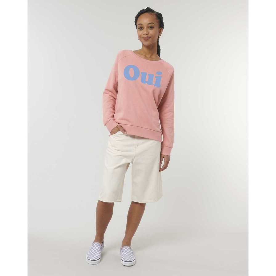 Clothing La Garçonne Vetements | Oui Sweater Raglan Canyon Pink