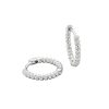 Accessories Philippa Studios | Twisted Hoops Large Earrings Silver