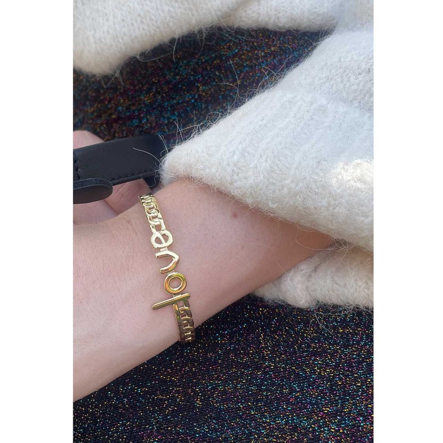 Accessories La Garçonne Bijoux | Love Bangle Stainless Steel Gold