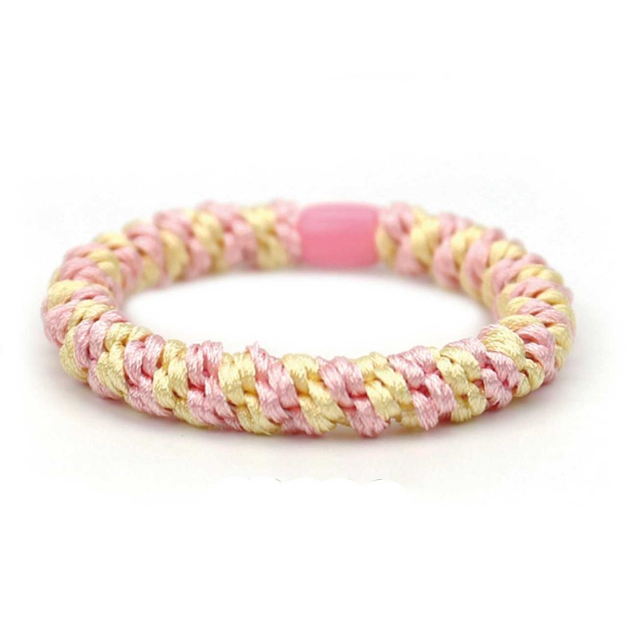 Accessories Voila | Hair Tie Multi Pink Light Yellow