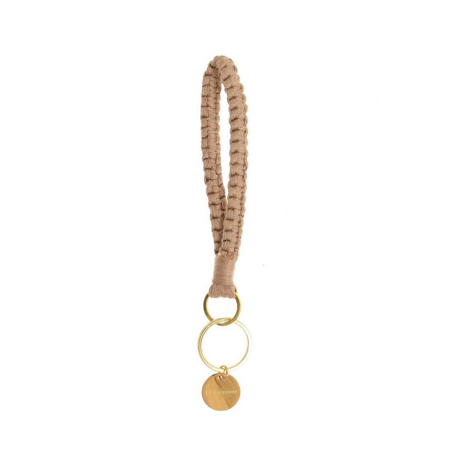 Accessories La Garçonne Accessoires | Elva Keychain Light Brown