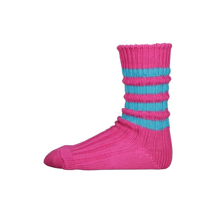 Accessories Decka | Heavyweight Socks Pink Turquoise