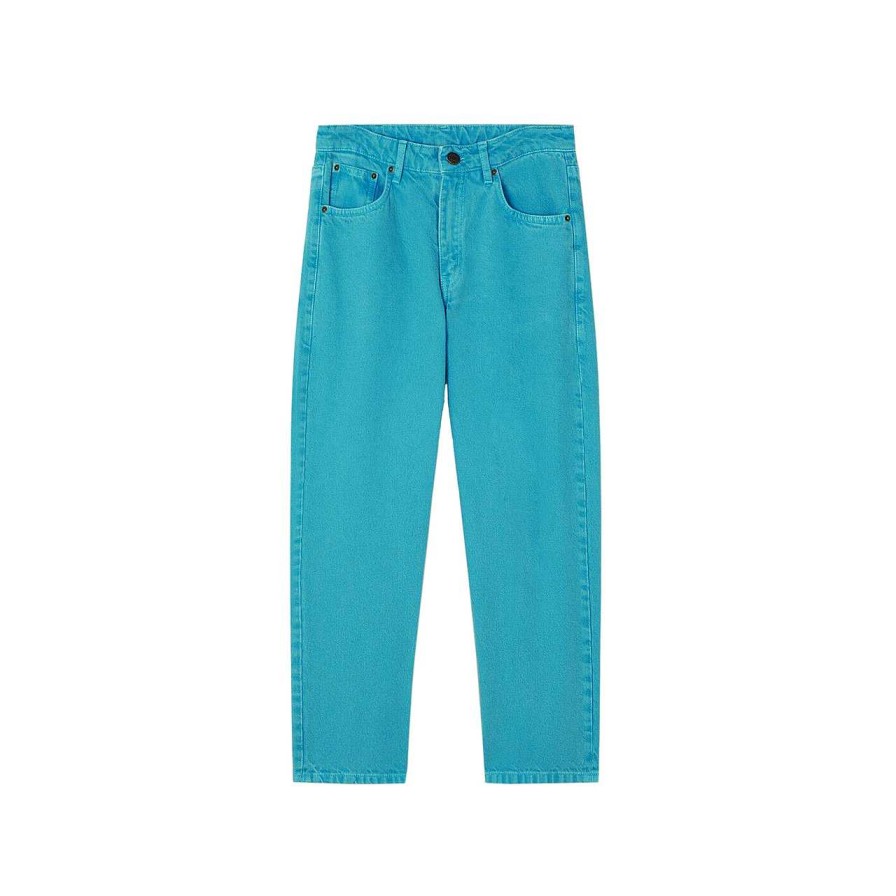 Clothing American Vintage | Datcity Jeans Vintage Turquoise Blue