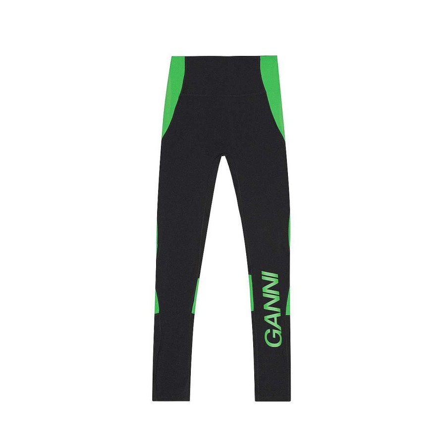 Clothing Ganni | Active Leggings Black