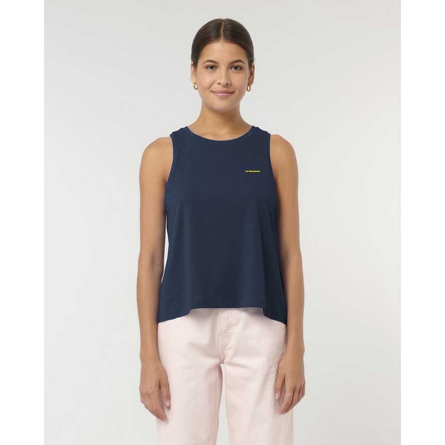 Clothing La Garçonne Vetements | Smile Tank Top Navy