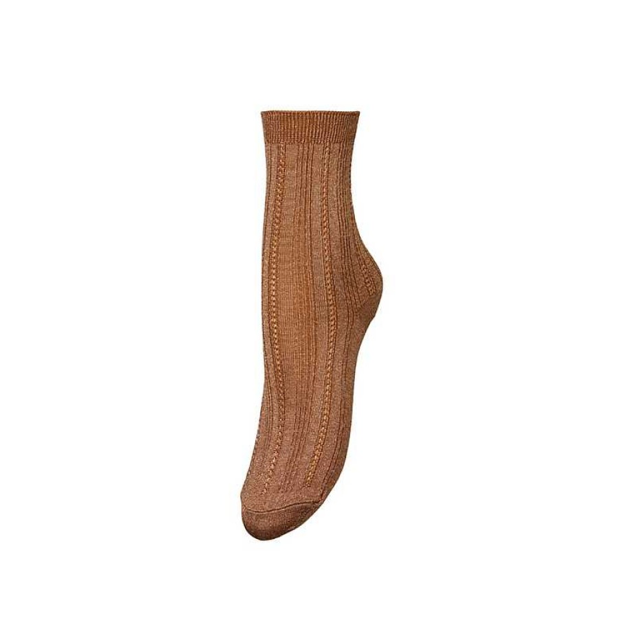 Accessories Becksöndergaard | Glitter Drake Socks Mocha Brown