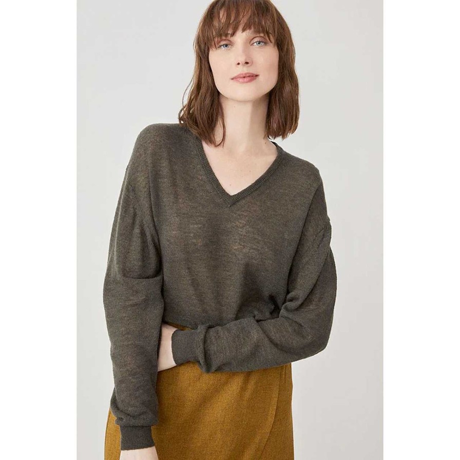 Clothing Harris Wilson | Mylia Sweater Khaki