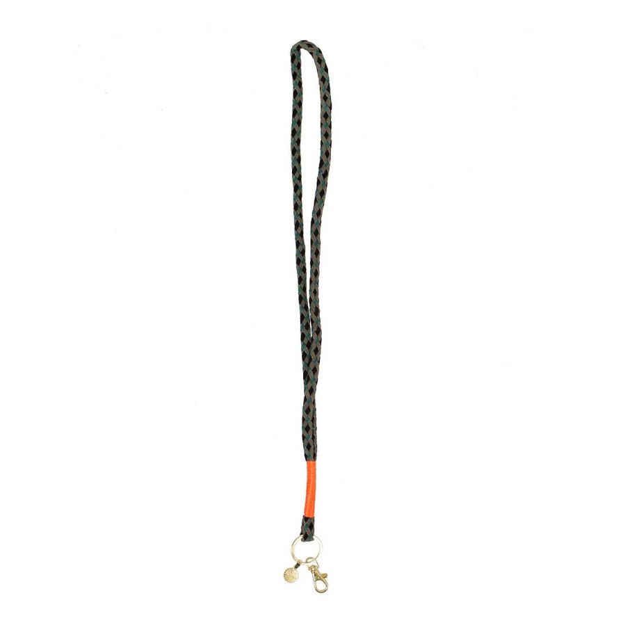 Accessories La Garçonne Accessoires | Lanyard Black Olive Green