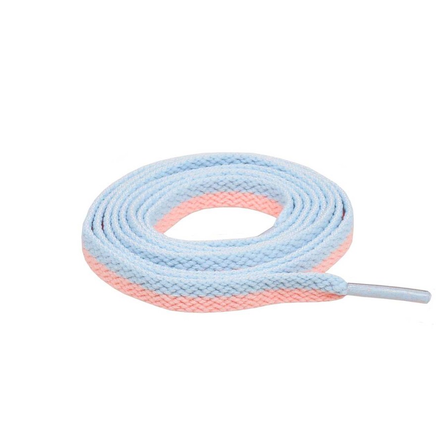 Accessories Voila | Shoelace 2-Tone Salmon / Light Blue