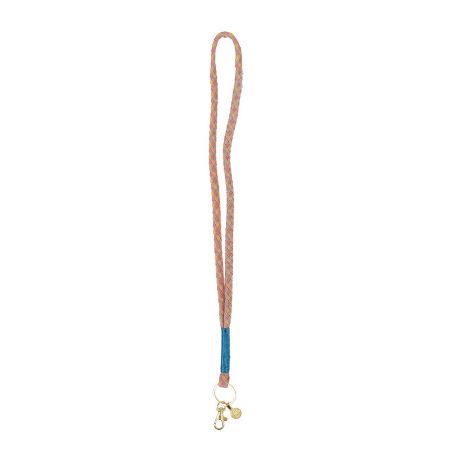 Accessories La Garçonne Accessoires | Lanyard Coral Orange Gray