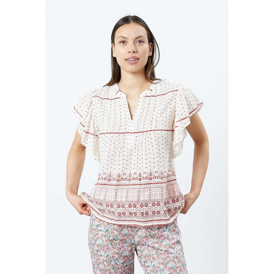 Clothing Lolly's Laundry | Isabel Top Dot Print