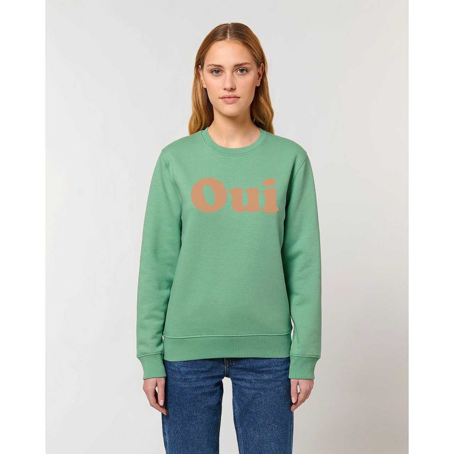 Clothing La Garçonne Vetements | Oui Sweater Dusty Mint