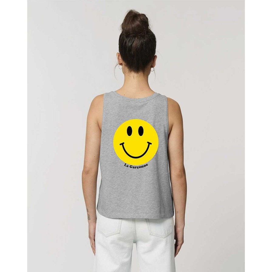 Clothing La Garçonne Vetements | Smile Tank Top Heather Grey