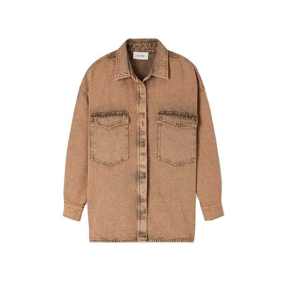 Clothing American Vintage | Blinewood Shirt Nude Overdyed