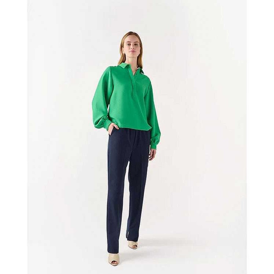 Clothing Another Label | Dionne Blouse Fern Green