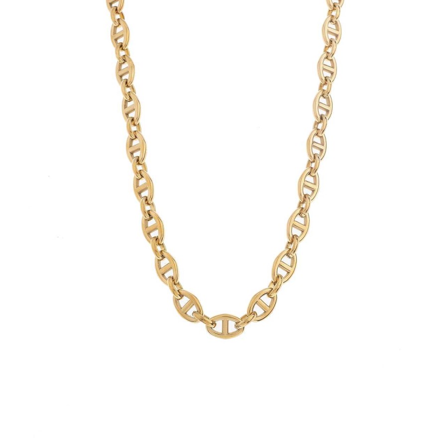 Accessories La Garçonne Bijoux | Big Chain Necklace Stainless Steel Gold